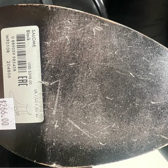 All Saints Salome Black Ankle Harness Biker Boots Punk Goth New in Box - Picture 6 of 9